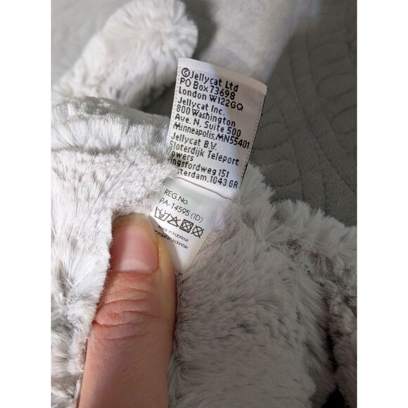 New Wo Tag Bashful Grey Kitten Jellycat Retired Cat Stuffed Animal Plush Soft - Picture 3 of 5